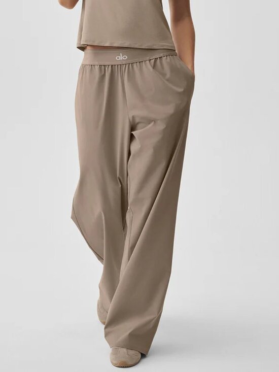 ALO Yoga Pants - 💕NWT ALO Yoga（Regular）Suit Up Trouser Gravel😉Quiet Luxury Neutral Pants